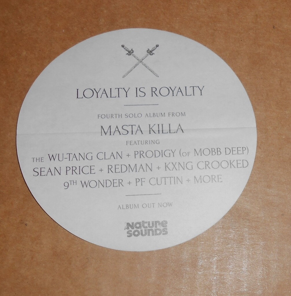Masta Killa Sticker Promo 4" Made in Brooklyn Wu-Tang Clan Circle
