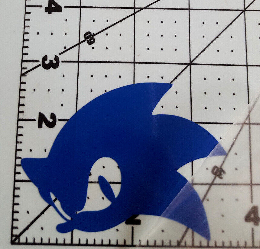 Sonic the Hedgehog logo decal sticker with transparent transfer film