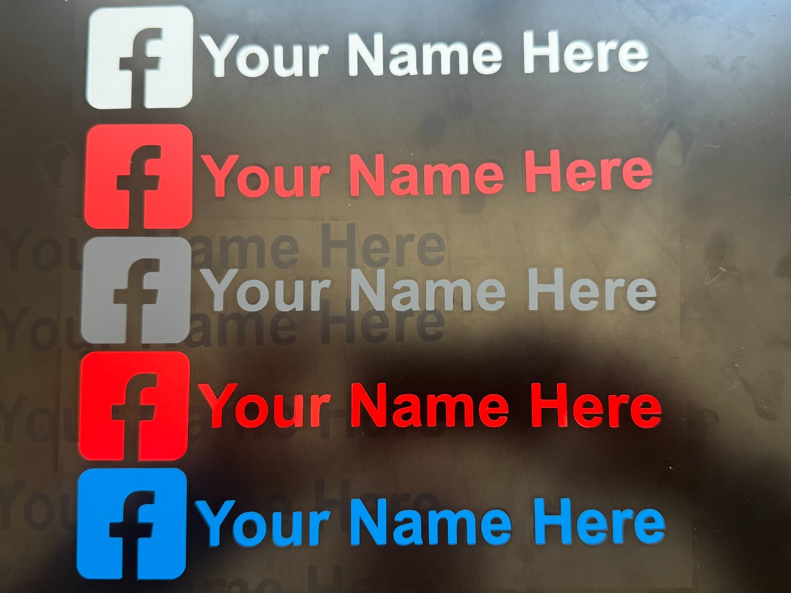 Personalized Facebook Decal / BEST PRICE / FREE SHIPPING / Color & Size Option