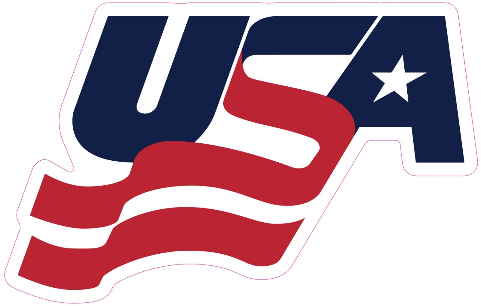 United States Hockey Vinyl Decal Sticker Car Truck Bumper Laptop Mug Window