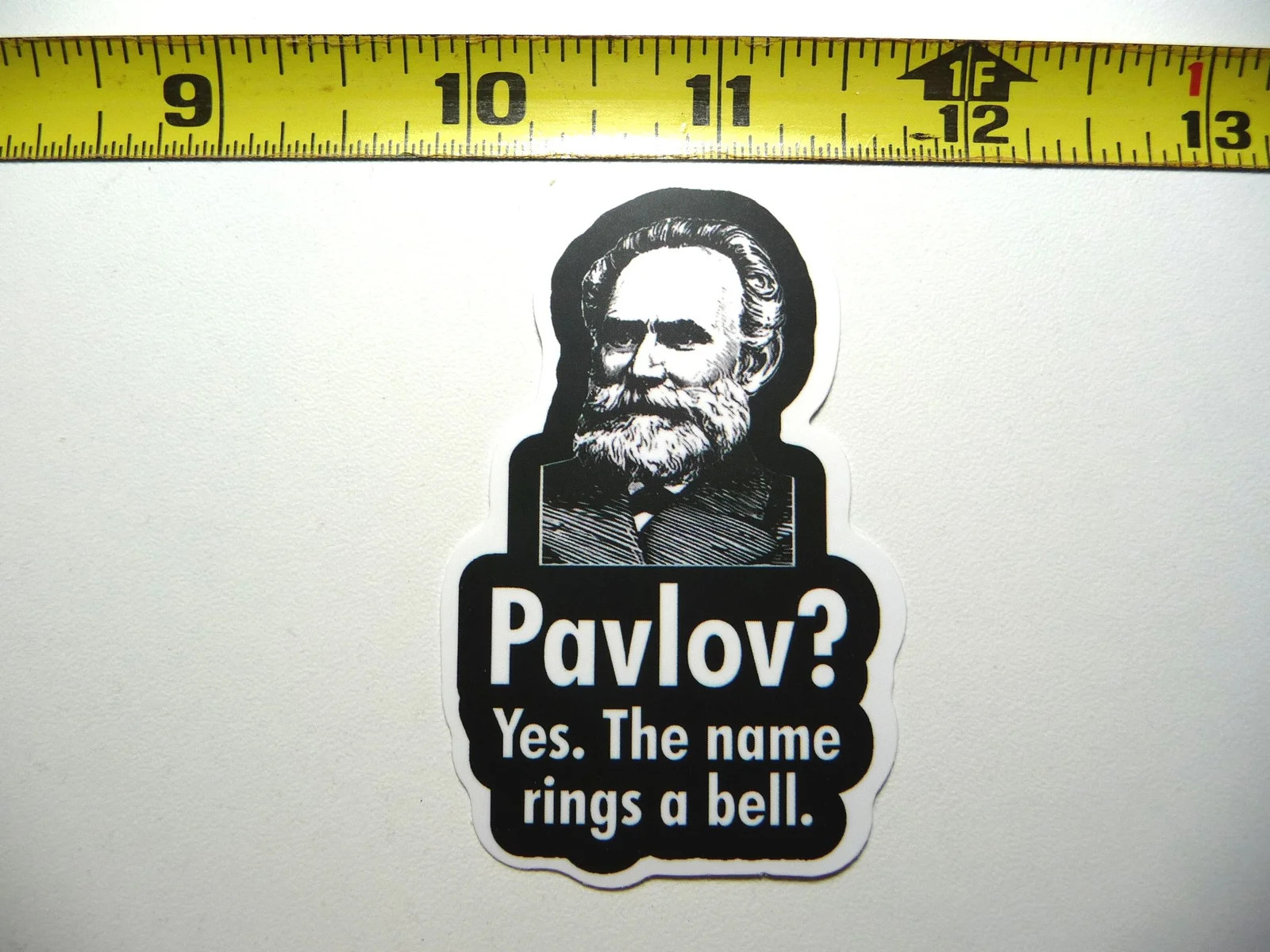 PAVLOV YES THAT RINGS A BELL SMALL STICKER DECAL FUNNY PARODY FAMOUS