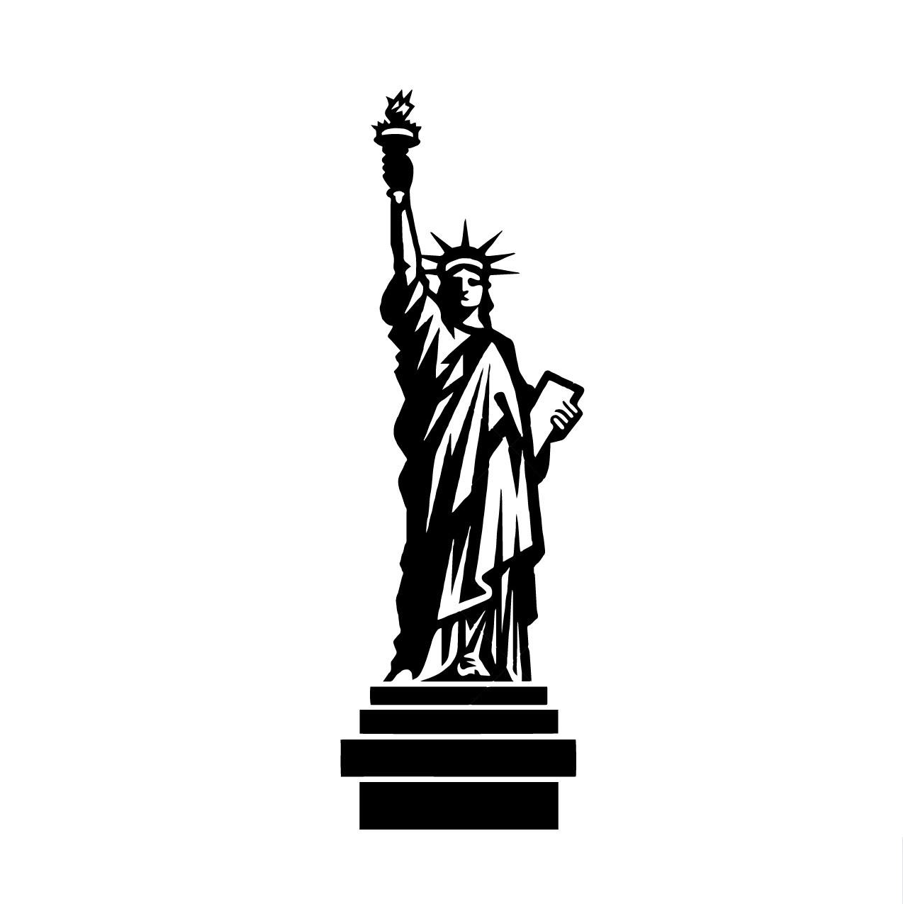 5 in Statue of Liberty Decal Window Sticker Car Decor New York Freedom America