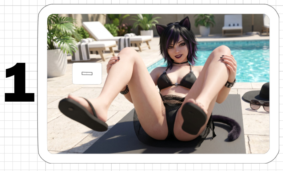 Sexy Anime Girl Credit Debit ATM Card Skin Sticker Hot Manga Kitten Furry Gothic