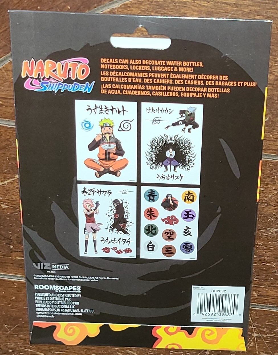 NARUTO SHIPPUDEN Roomscapes Device Decals by Trends International #DC2032