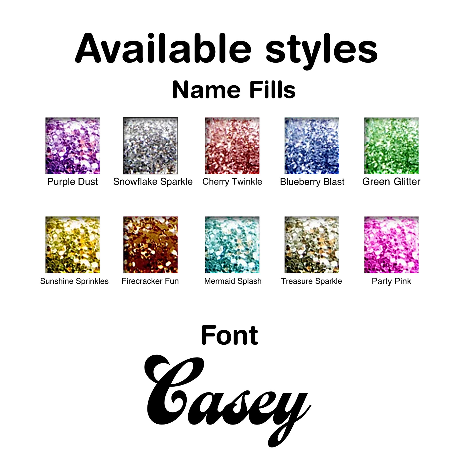 Custom UV DTF Name Decals | Glitter Style Personalized Stickers for Cups Tumbler
