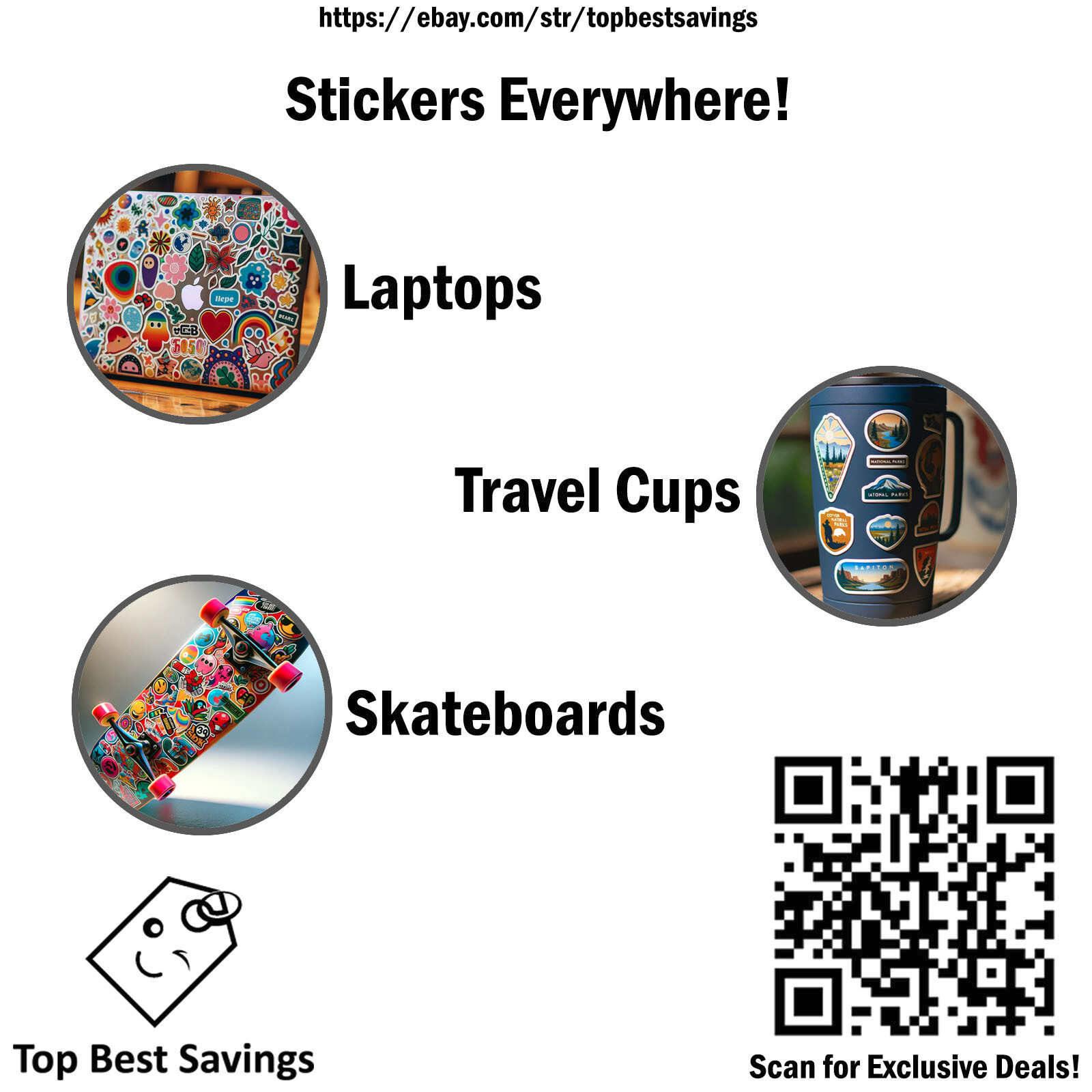 50PCS Funny Warning Caution Danger Signs Vinyl Decal Stickers Pack Laptop Phone