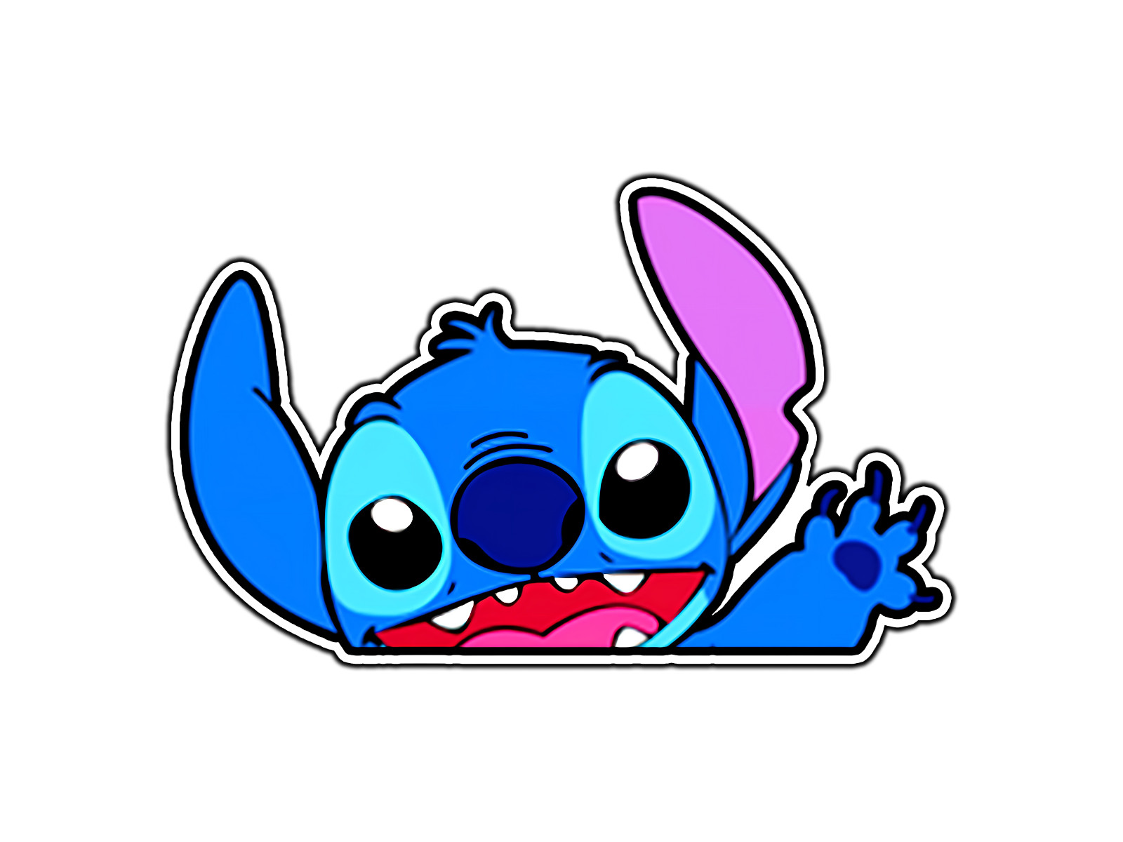 Stitch Peeker Car Sticker Waterproof Vinyl Decal Die-Cut Car Laptop