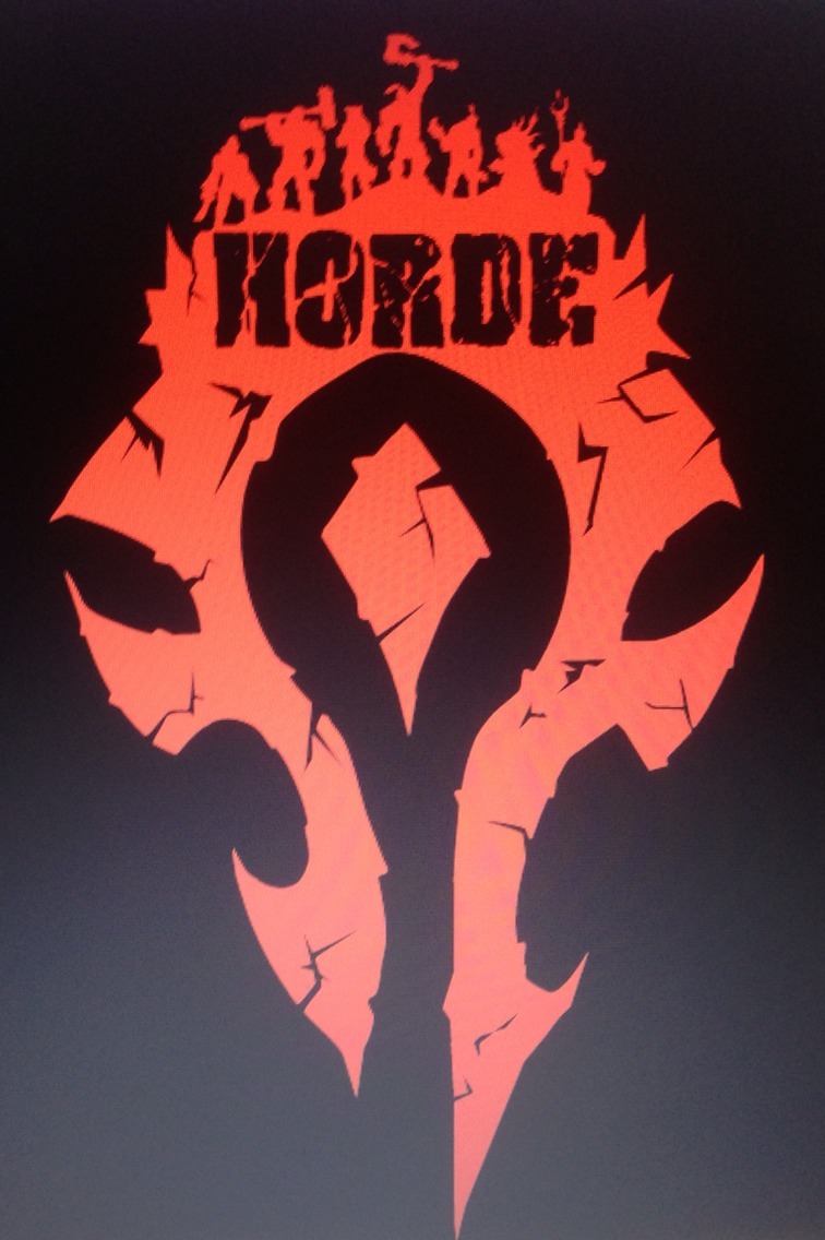Horde Logo Decal Sticker 8.5" X 5" (Horde Army, For The Horde)