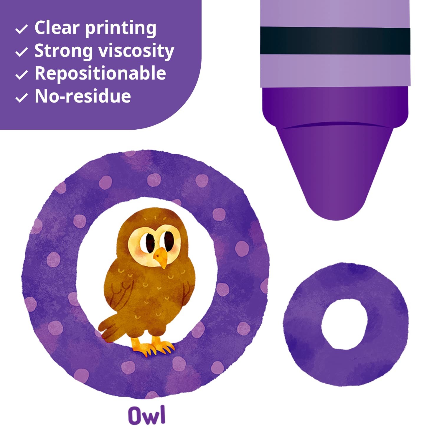 DS-8044 Animal Alphabet Numbers Colour Decals Stickers Peel and Stick Removab…