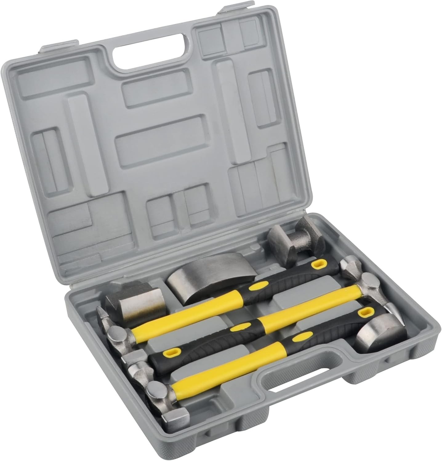 7Pcs Auto Body Repair Kit, Craft Panel Beating Hammer and Dolly Set… Fast Ship