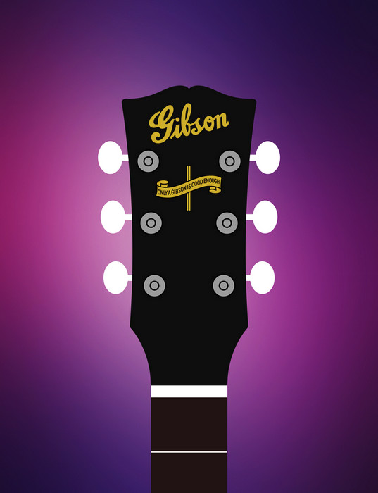 Metallic Gold G ibson E piphone Guitar Headstock Water Slide Decals (Select 1)