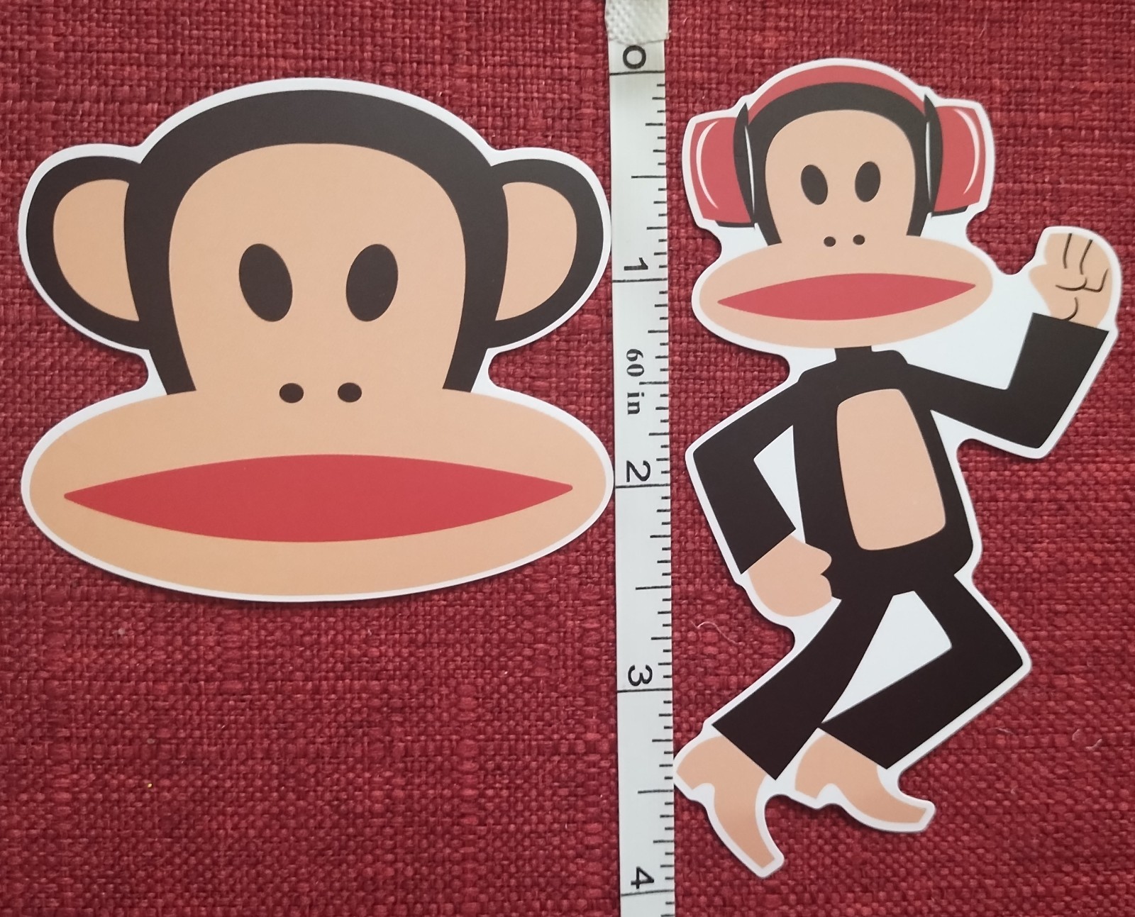 24pc. PAUL FRANK VINYL STICKERS/DECALS