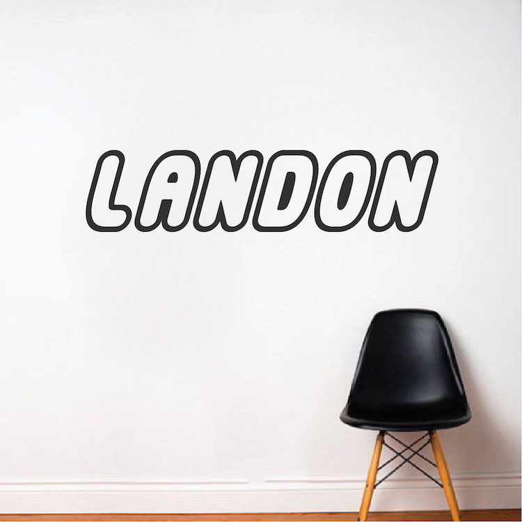 Kids Personalized Toy Font Wall Decal Custom Name Art Children's Room Decal, s45