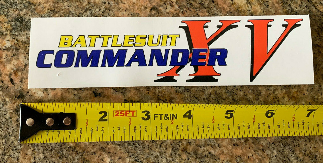Tau Battlesuit Commander parody of Gundam vinyl sticker decal