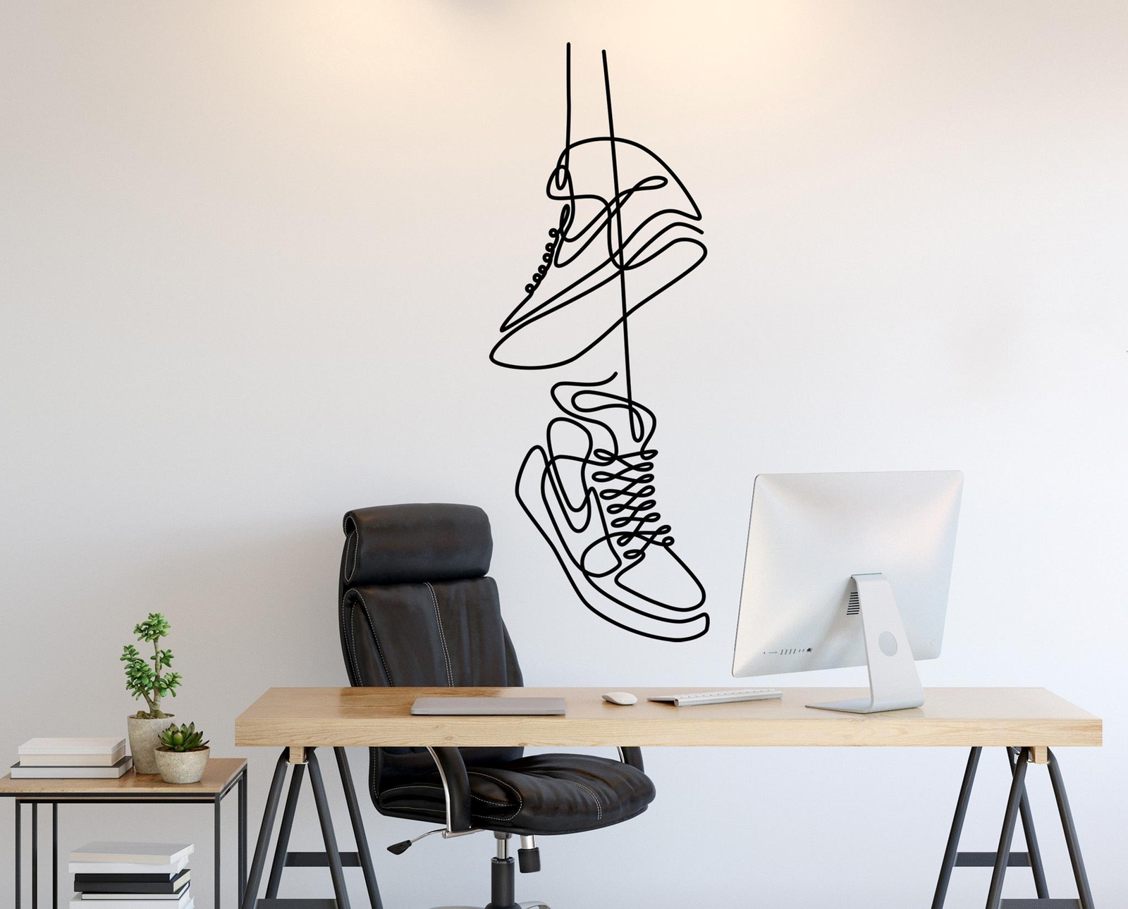 Hypebeast Sneaker Wall Decal Decor. Sneakerhead Basketball Wall Art. Urban Decor