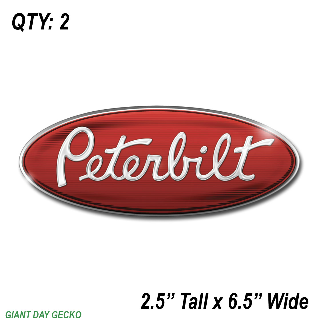 (2) TWO PETERBILT Vinyl Decal Sticker For Car Laptop Skateboard NEW TRUCK USA