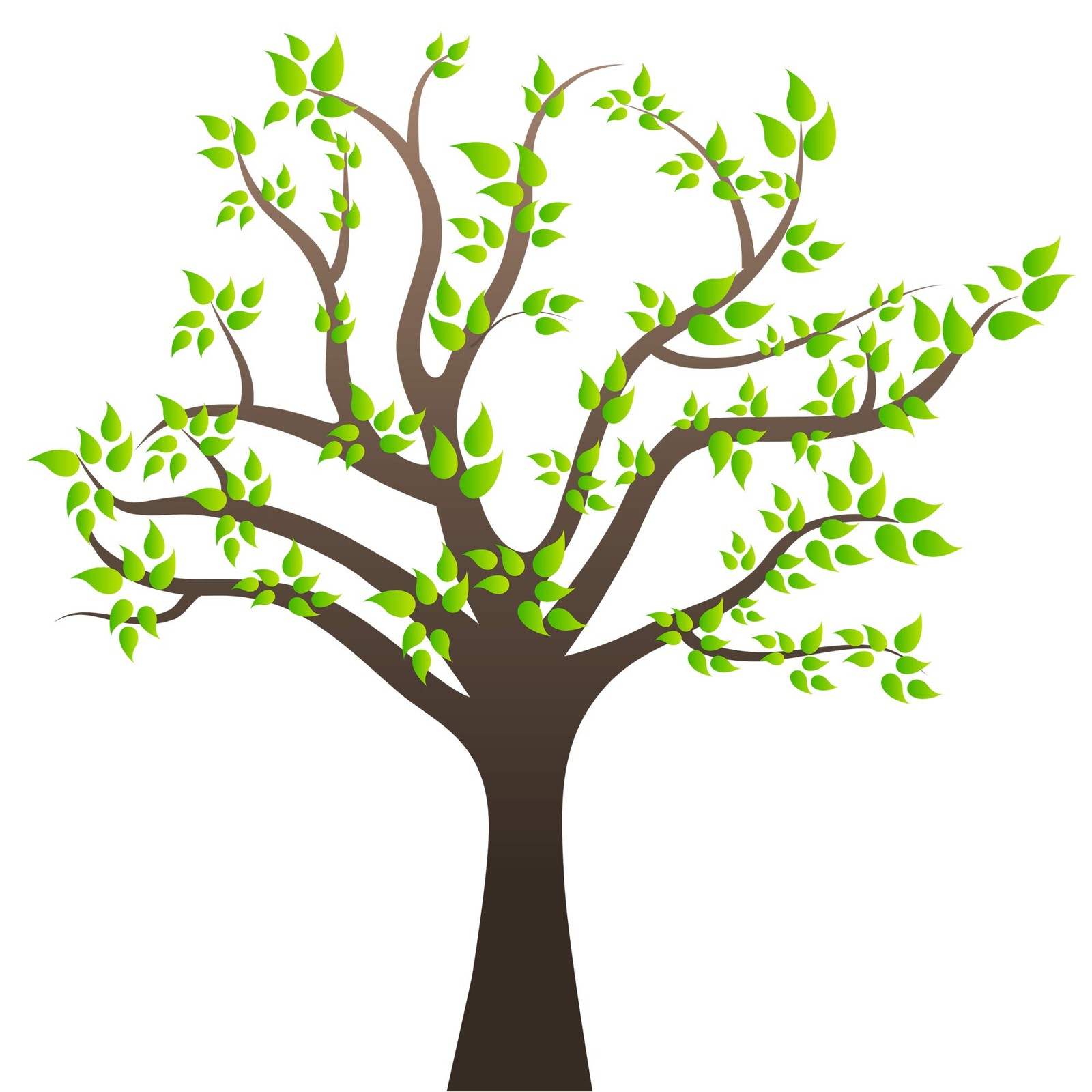 Amaonm Removable Cartoon Giant Brown Tree Wall Decals DIY Leaves Wall Sticker…