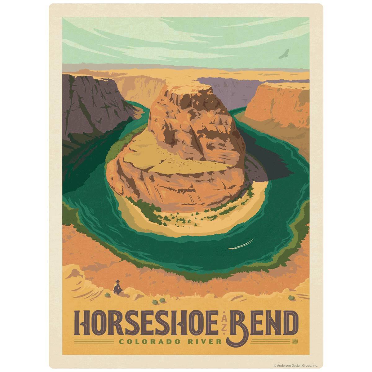 Horseshoe Bend Colorado River Arizona Decal Peel and Stick Decor