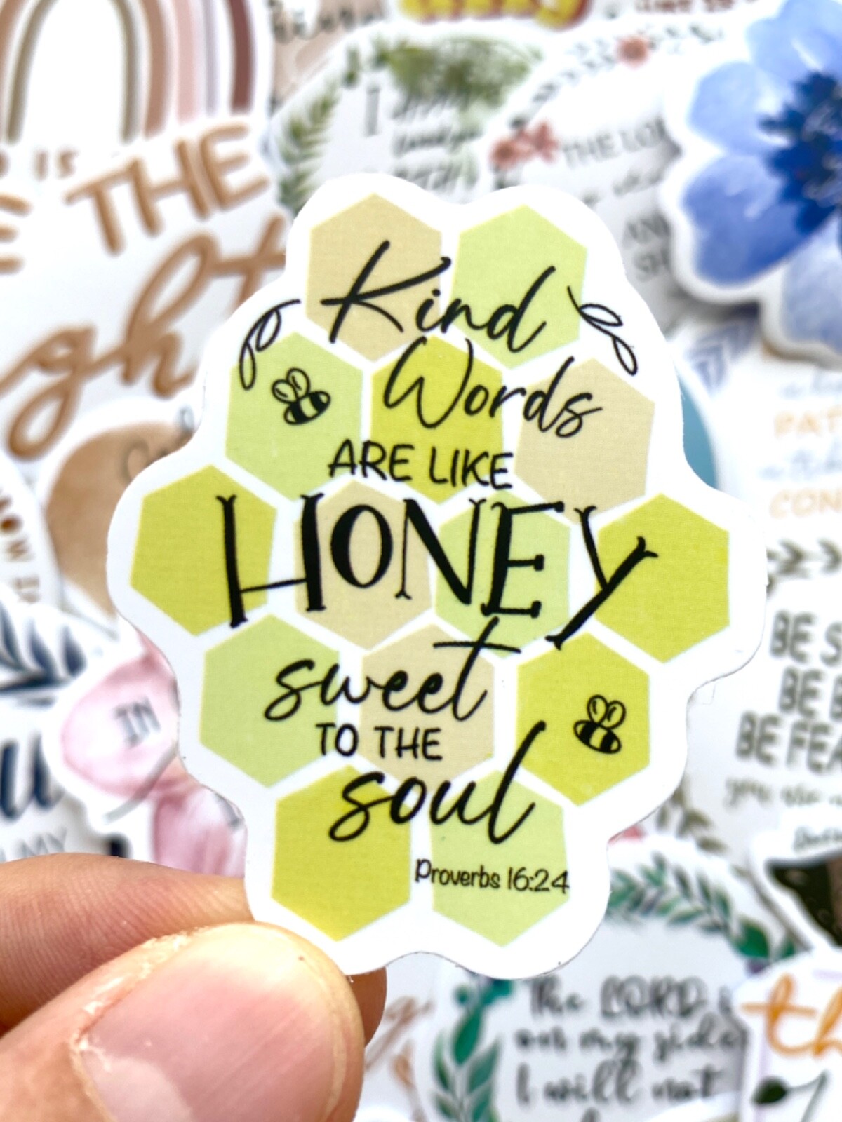 5-50 pcs Bible Verse Stickers, Jesus Christian Phrase Boho Phone Laptop Decals