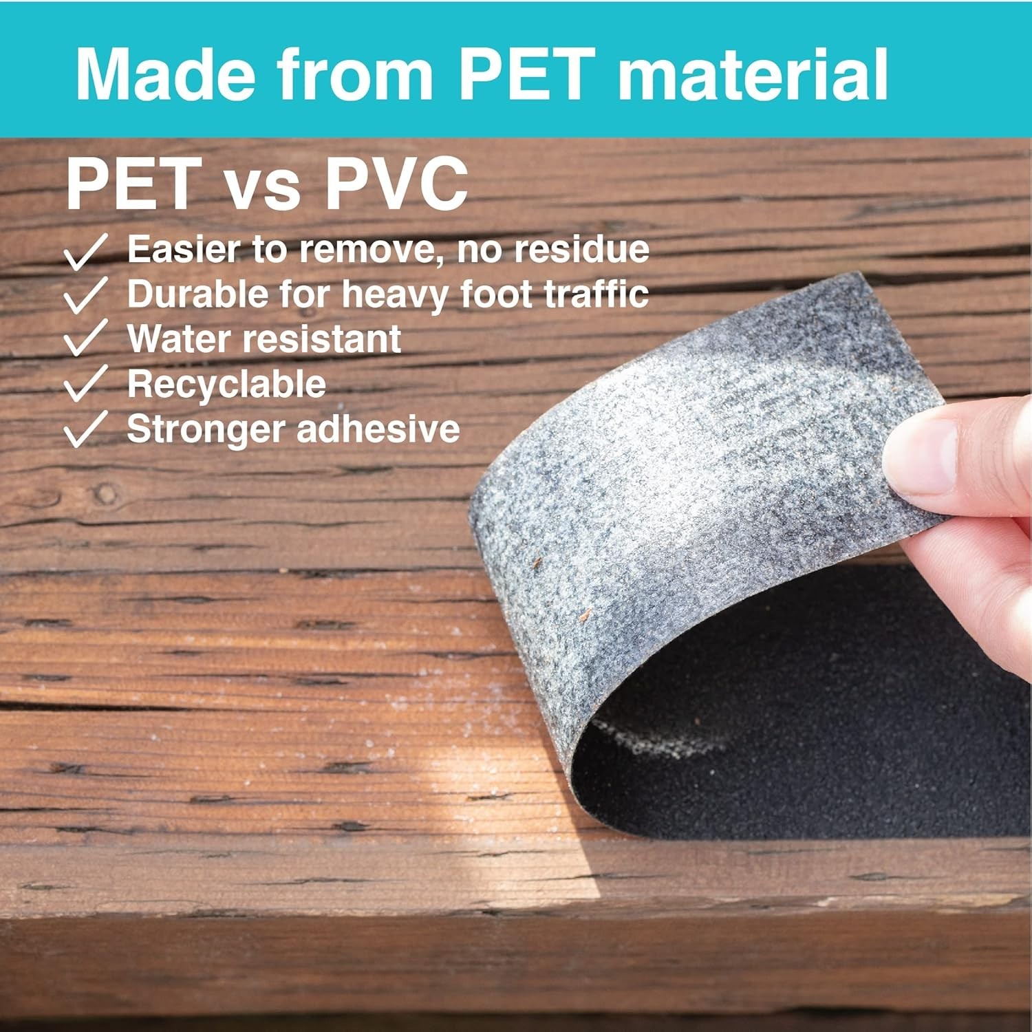 Anti Slip Tape – 4" X 30 ft – Grip & Friction Tape for Outside Steps,