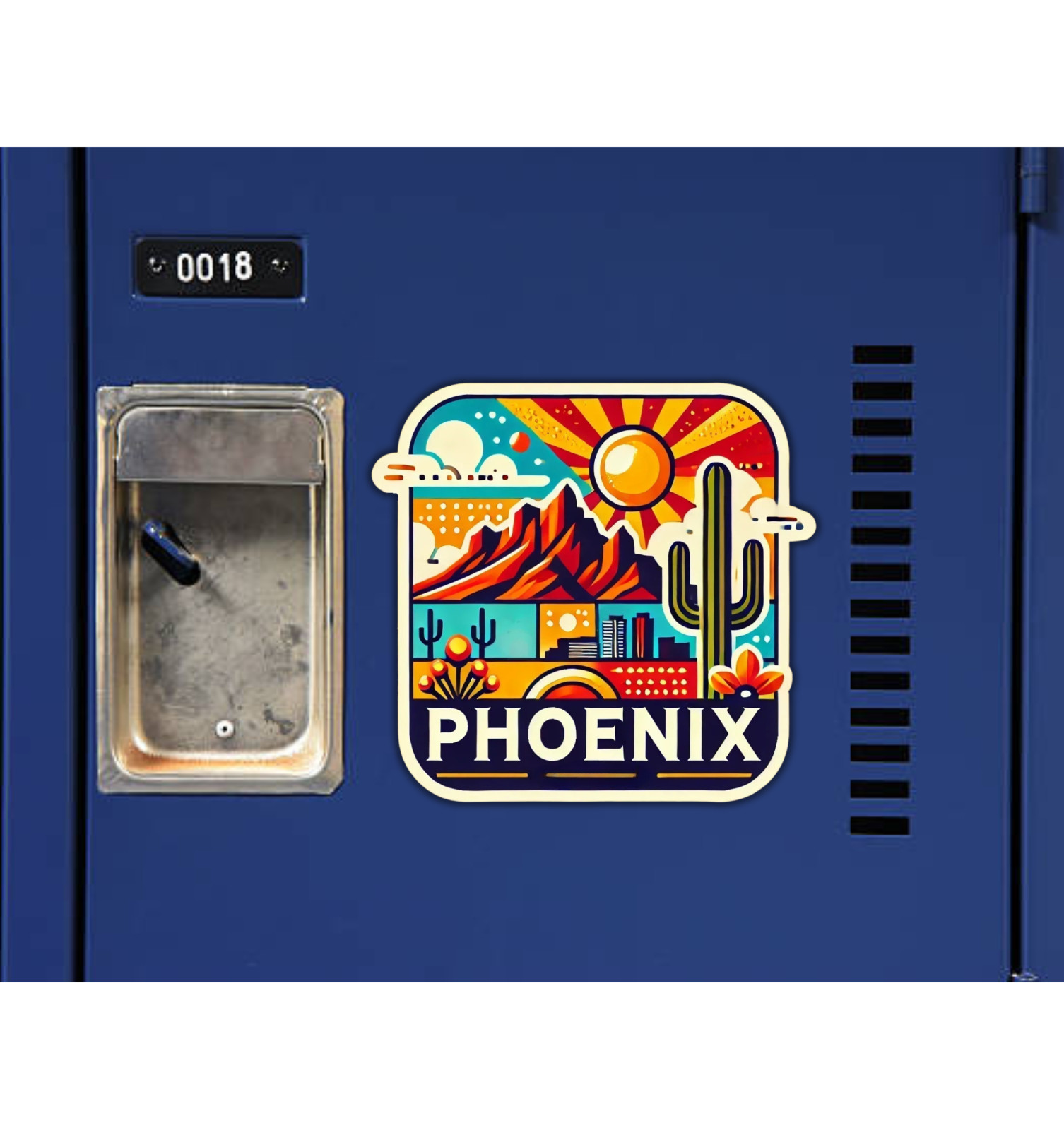 Phoenix Arizona Fridge Magnet or Laptop Sticker