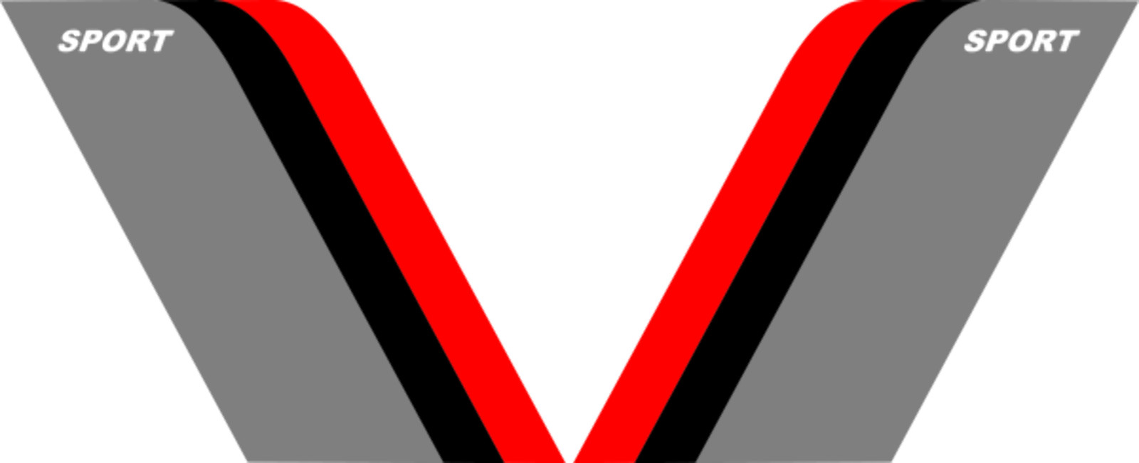 Universal Sport Fender Hash Marks – Tri-Color Racing Stripe Decal Set (Left & Ri
