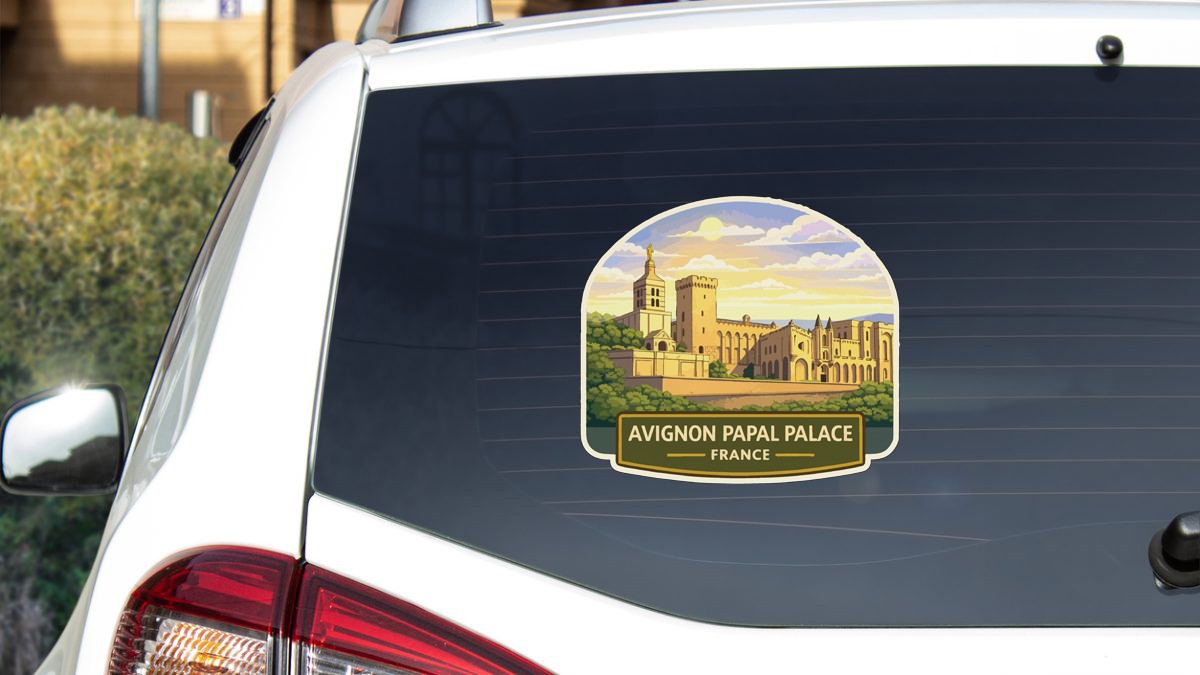 Avignon Papal Palace France Sticker Decal Vinyl Die-Cut World Heritage Sites