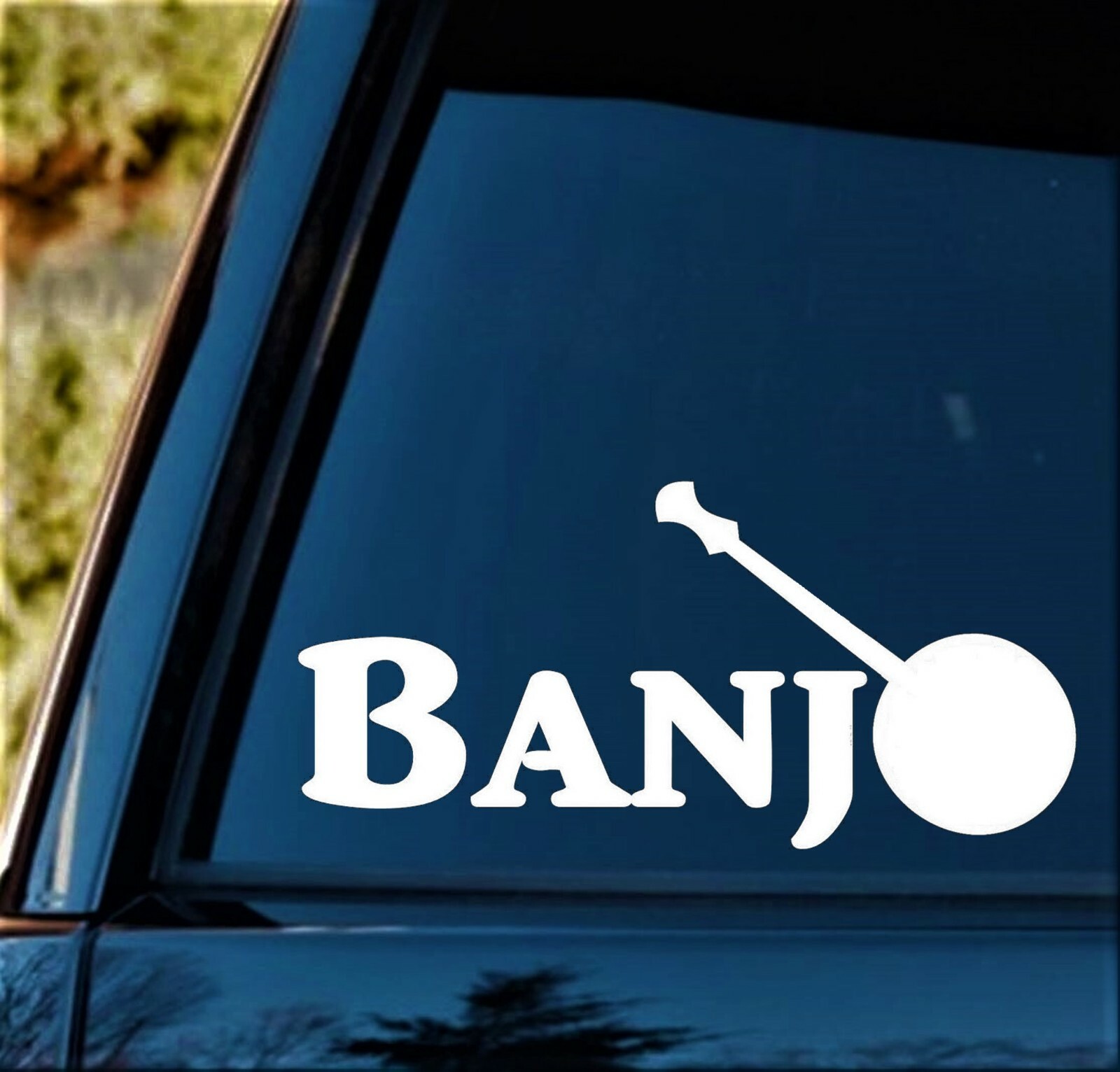 Banjo Bluegrass Decal Sticker for Car Window Acoustic Folk Guitar Mandolin D1090