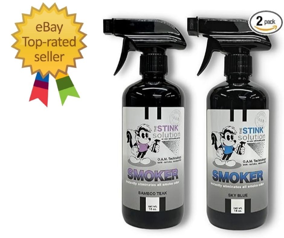 Smoke Odor Eliminator Spray for Home, Car, 16 Fl Oz (Pack of 2), Black