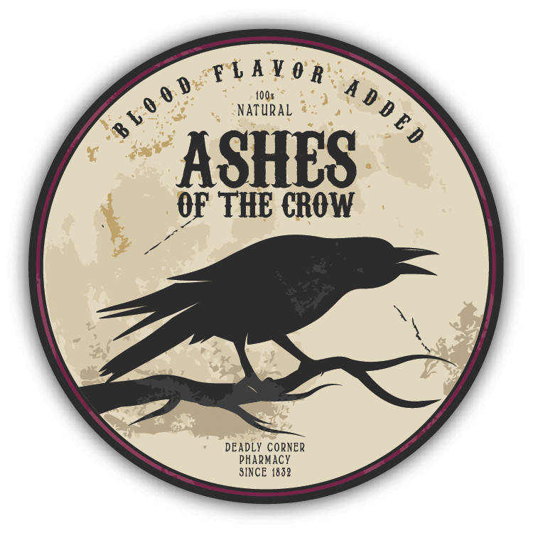 Halloween Potion Ashes Of The Crow Vintage Car Bumper Sticker Decal