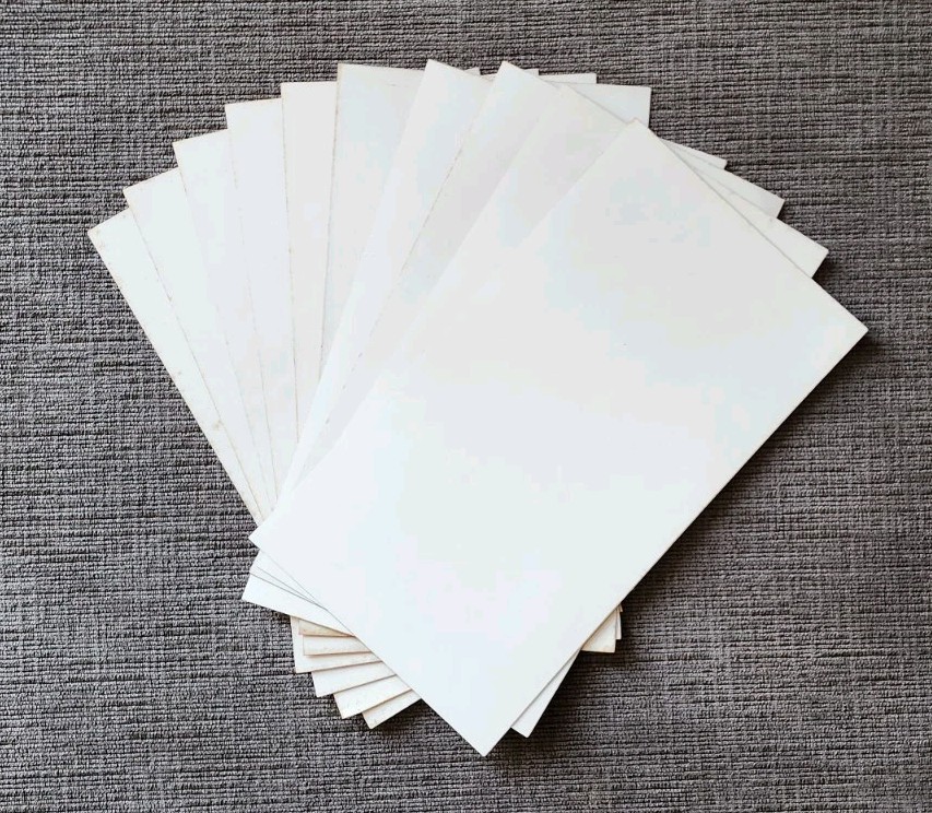 10X Lot of Red Rectangle Shape Vinyl Decals **Non-Sticker** (4" x 7.25")