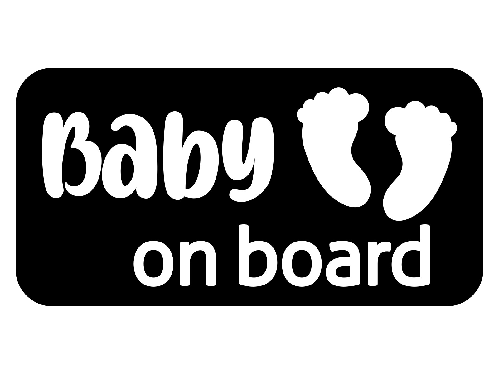 EMPIRE DESIGN Baby on Board – 6.5" x 3.3" – Child in Car Vinyl Decal Sticker