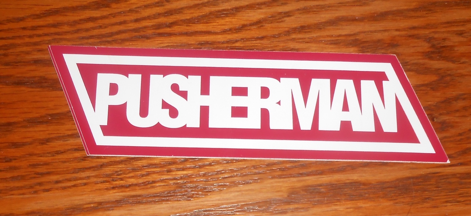 Pusherman Floored Sticker Decal Promo 6×2 Andy Frank Alternative Rock