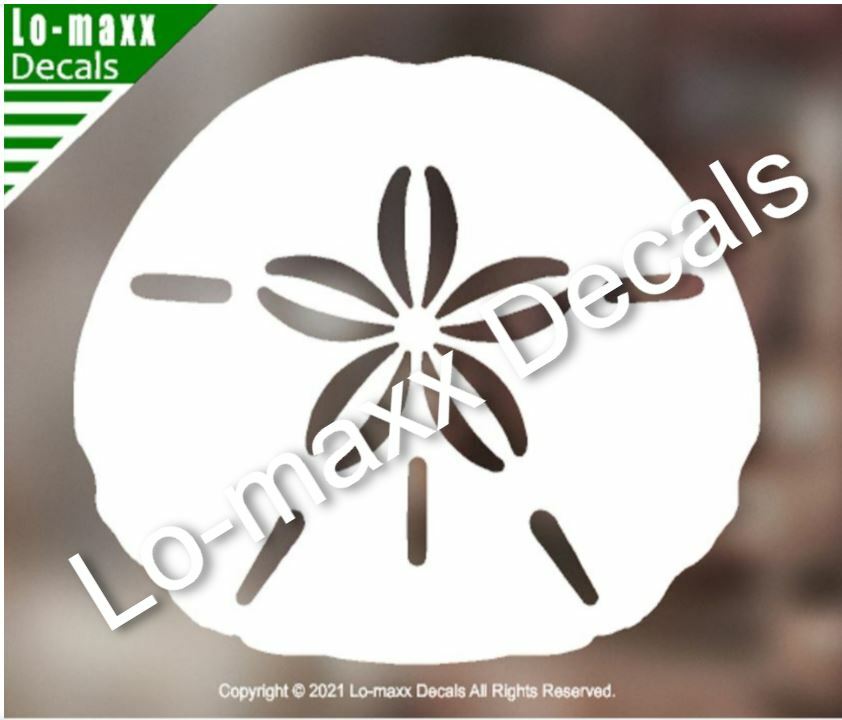 Sand Dollar Sea Life Seashore Ocean Beach Original Design Die Cut Vinyl Decal