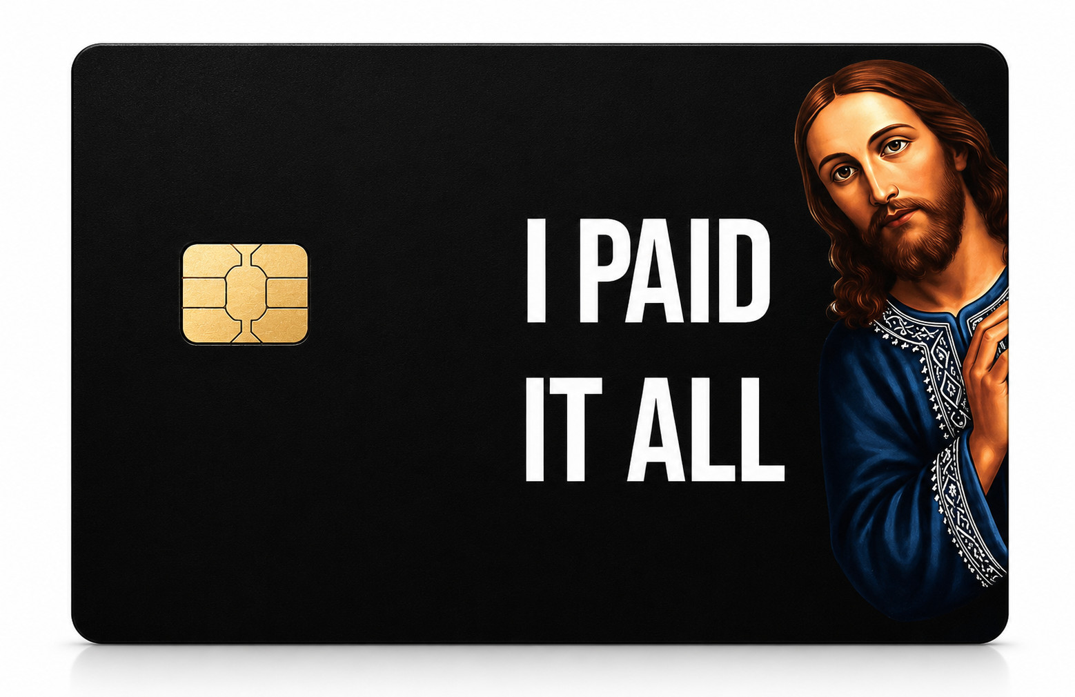 Jesus I Paid It All Credit Card Skin Christian Vinyl Sticker Debit Card Wrap