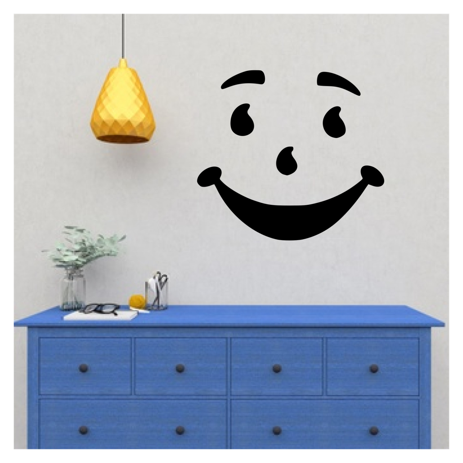 KOOL-AID MAN FACE 22" TALL LARGE WALL VINYL DECAL – YOUR CHOICE OF COLOR