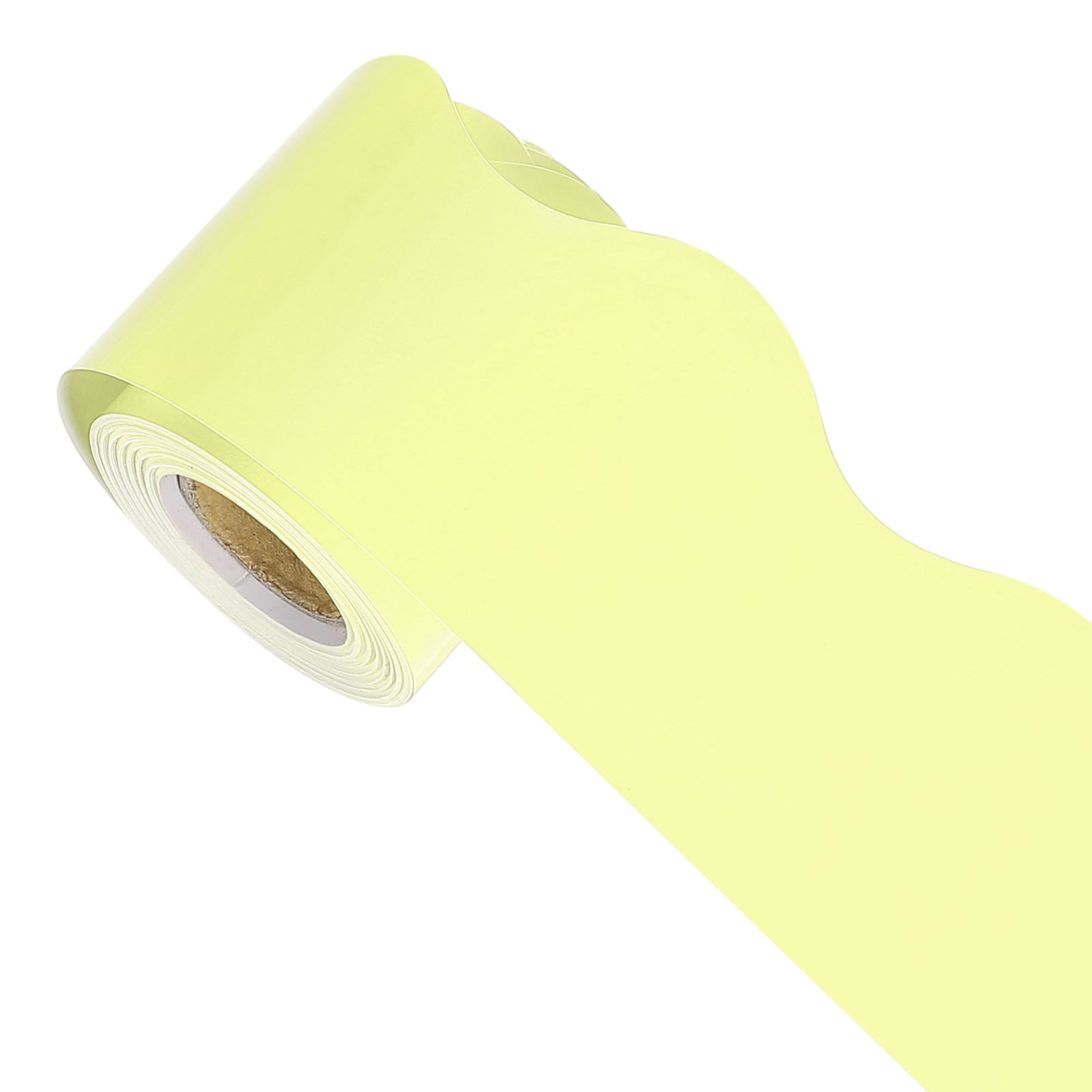Bulletin Board Border, 32.8Ft x 2.24Inch Classroom Border Trim, Light Yellow