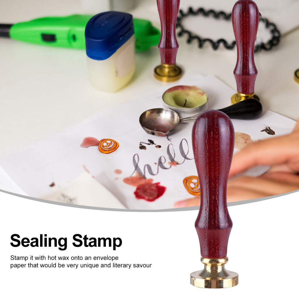 Halloween Sealing Wax Stamp Halloween Envelopes for Wax Seal Pumpkin Wax Stamp
