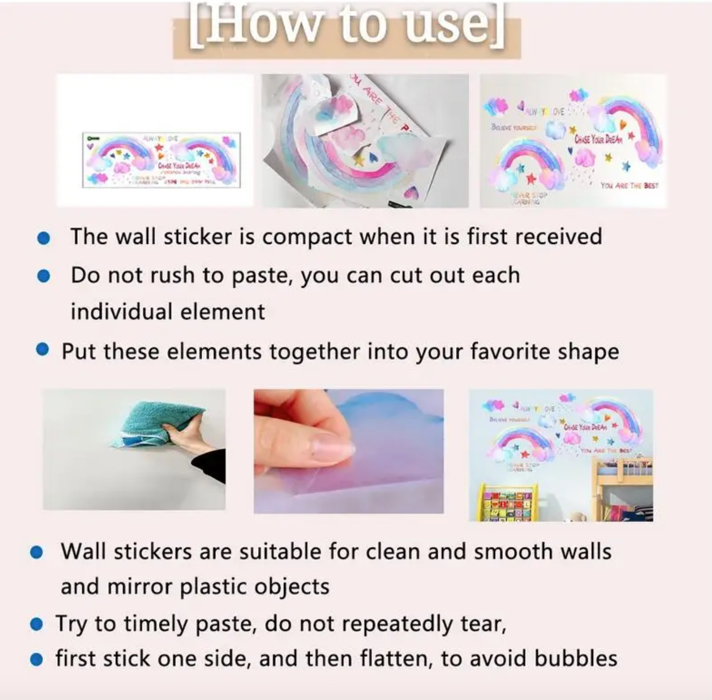 Removable Wall Sticker Lilo & Stitch kids room Decal Vinyl Home Decor