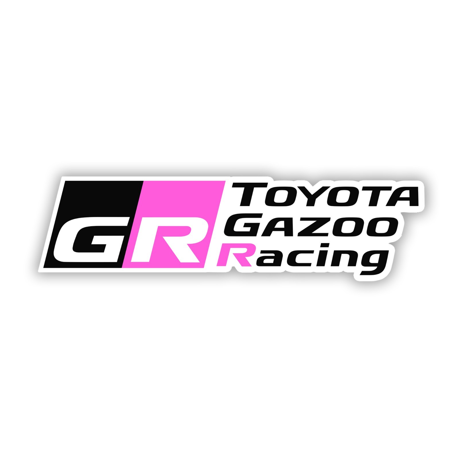 GR Toyota Gazoo Racing Fun Sticker Die Cut Waterproof Vinyl Decal Smooth Surface