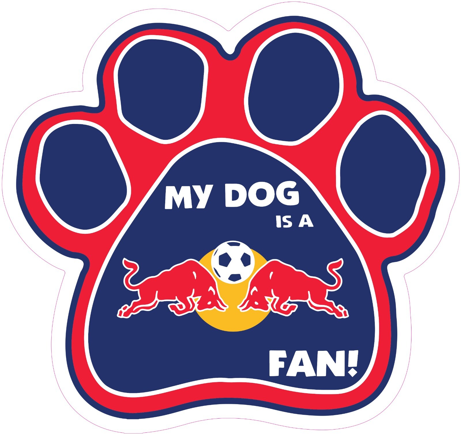 New York Red Bull Soccer Vinyl Decal Sticker Car Truck Bumper Laptop Mug Tumbler