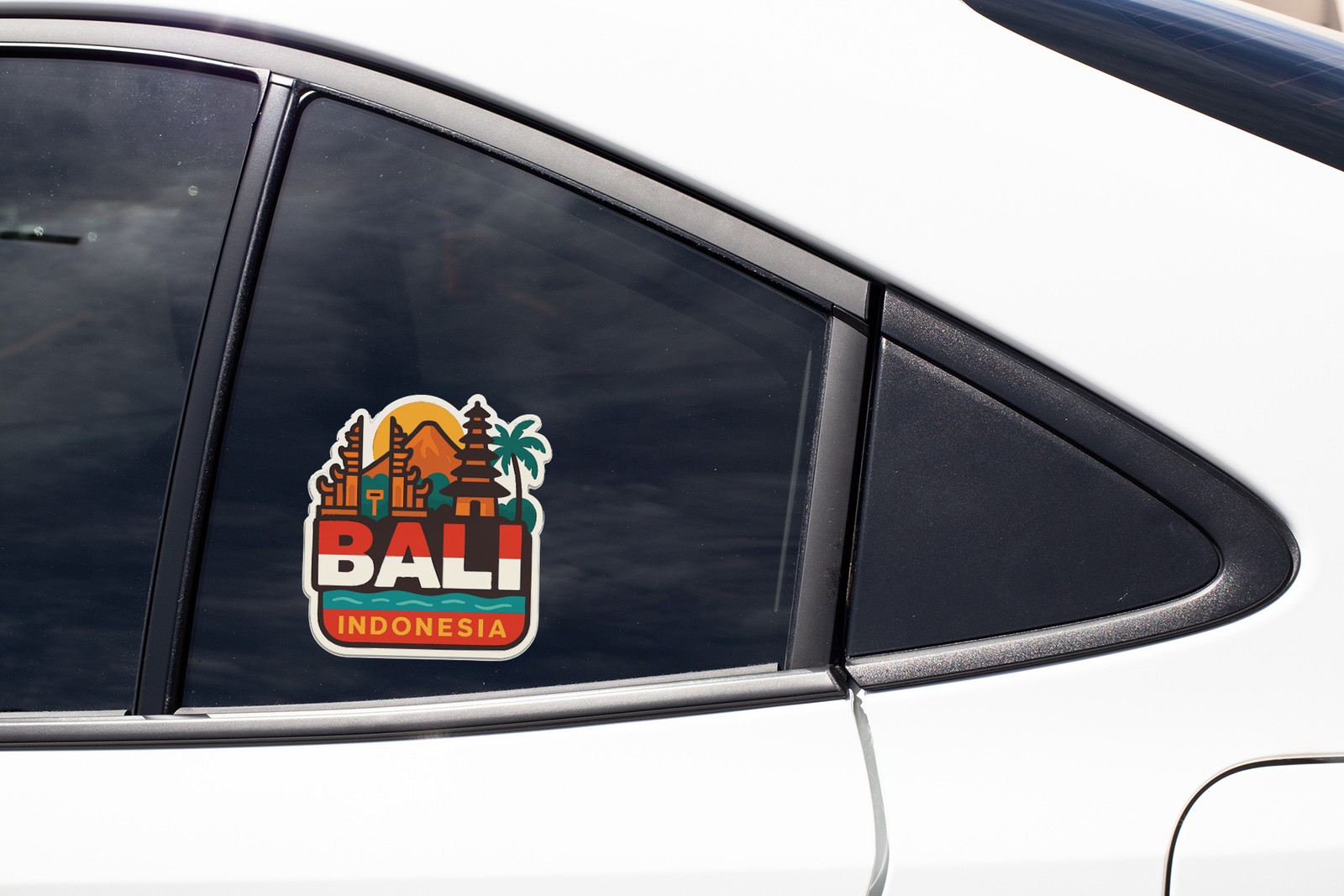 Bali Indonesia Sticker Decal Vinyl Die-Cut City Skyline Landmark Design