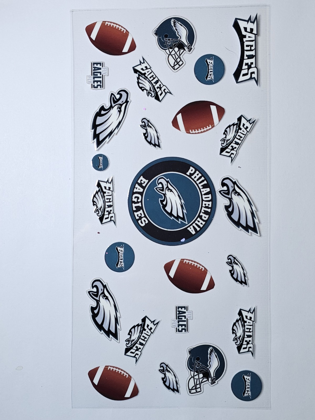Eagles Football Transfer Sticker Wrap Tumbler UVDTF BUY 10+ GET COMBINED SHIP