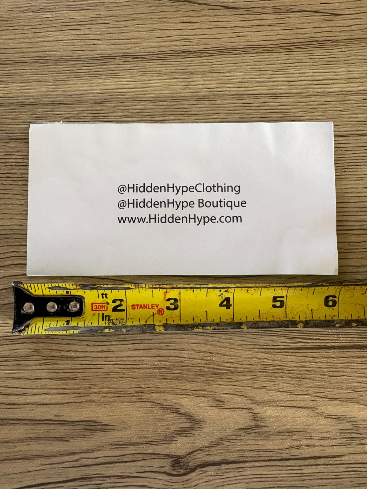 Hidden Hype Clothing Brand California Bay Area Logo Sticker Size 6 in x 3 in