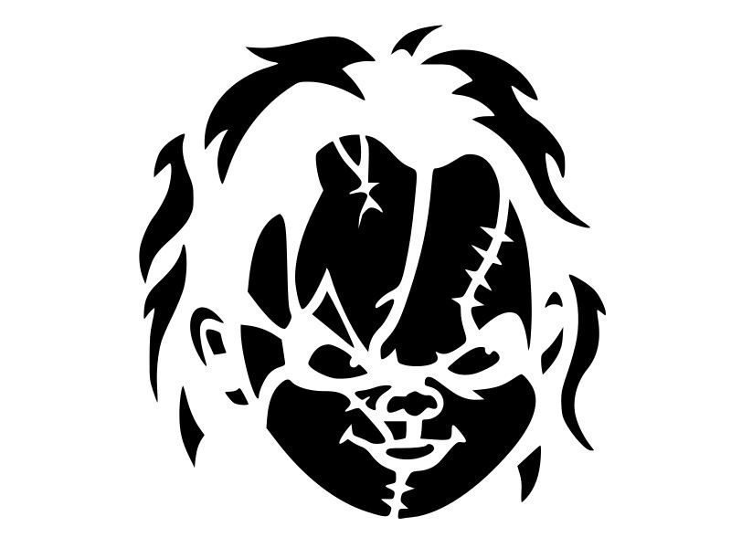 CHUCKY Child's Play Horror Vinyl Decal Car Sticker Wall Truck CHOOSE SIZE COLOR