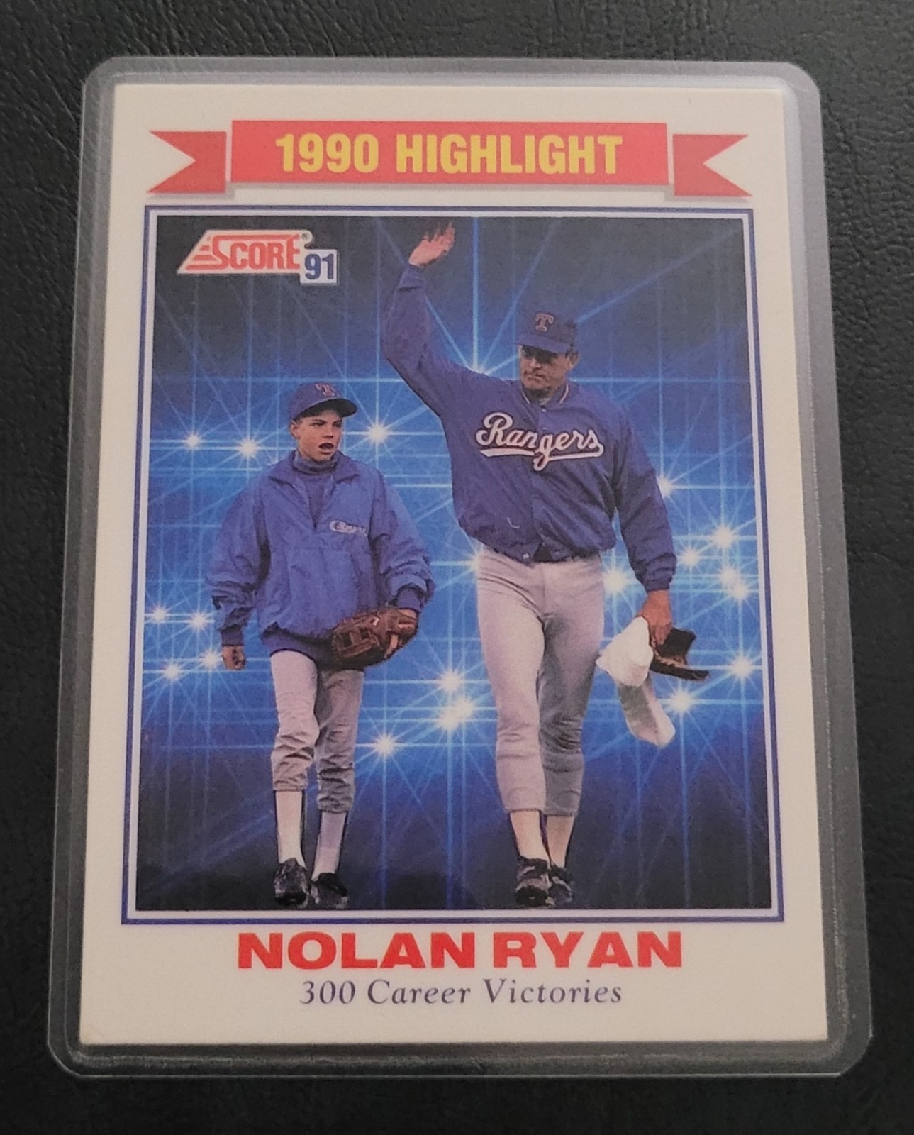Nolan Ryan Baseball Card HOF Fridge/Locker/Cabinet Laminated Magnet Strike outs!