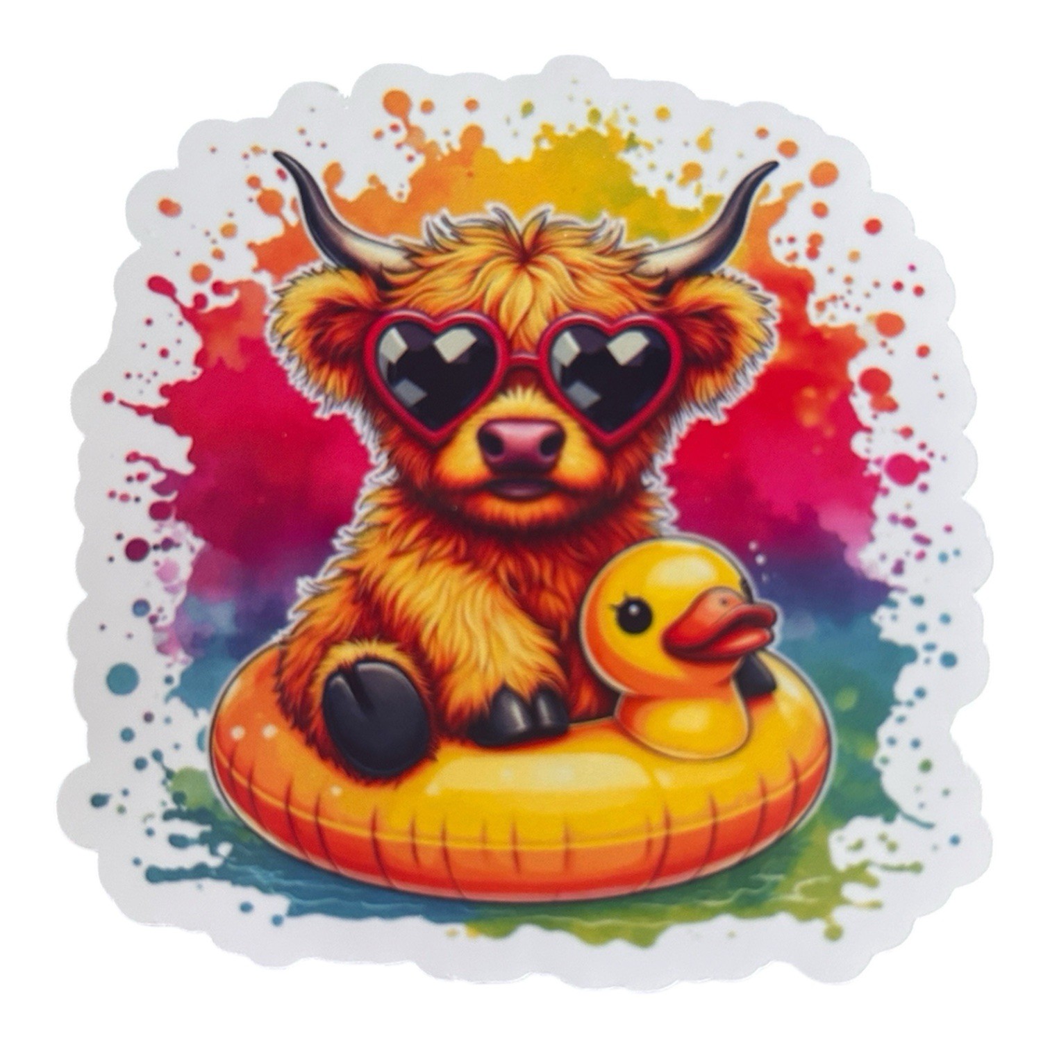 Handmade Highland Cow Sticker