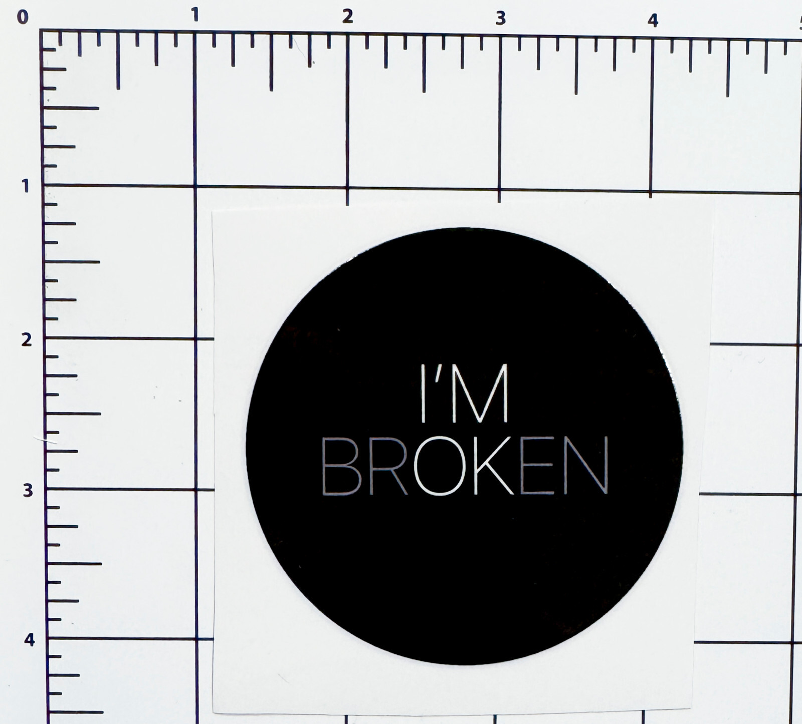 I'm Broken (OK) Mental Health Decal, Perma-Sticker, Mens Mental Health