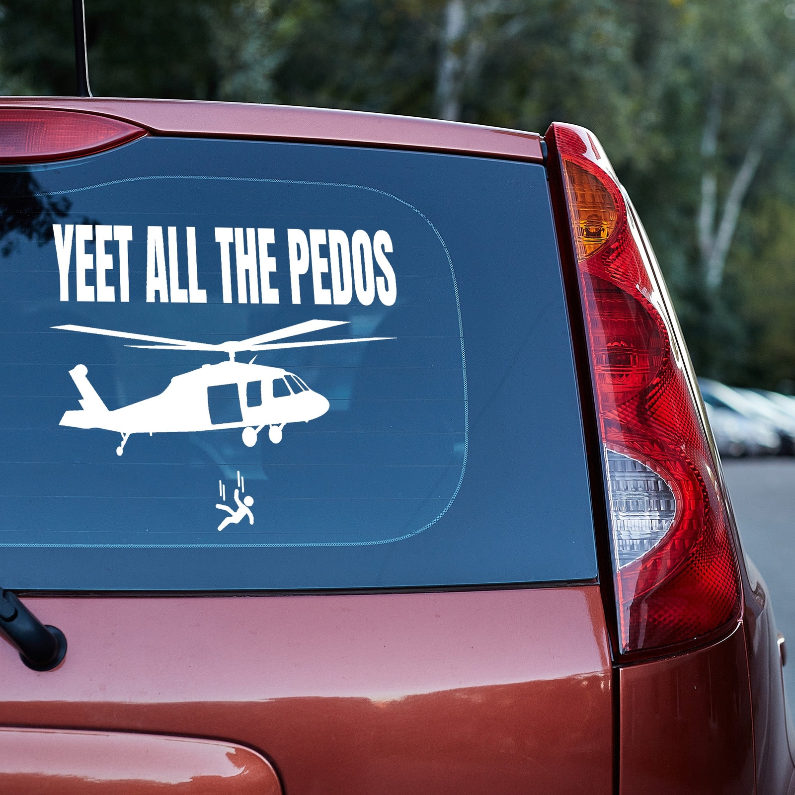 yeet all the Pedos Vinyl Decal Epstein Truck Car Van Laptop sticker