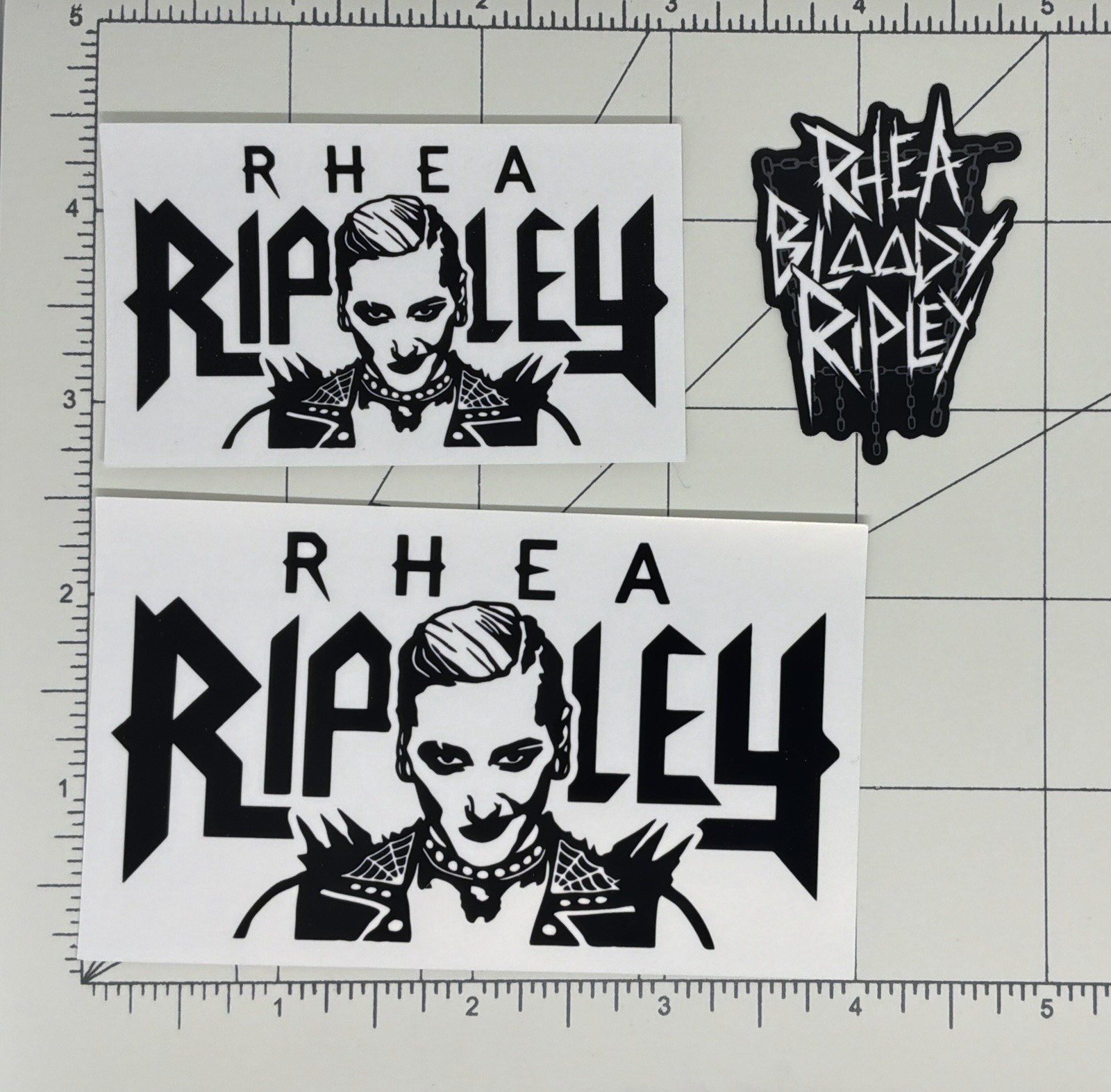 Rhea Ripley Stickers 3 Total Glossy Vinyl Stickers